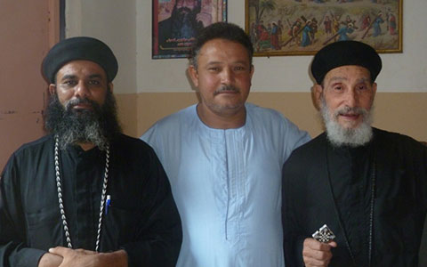 Fr Musa, Mohamed Ali, and Fr Daniel