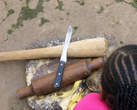 Breast-ironing tools. Photo: Chi Yvonne Leina