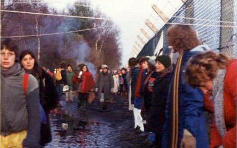 Greenham Common, 1982, via Wikimedia under CC SA2.0 licence