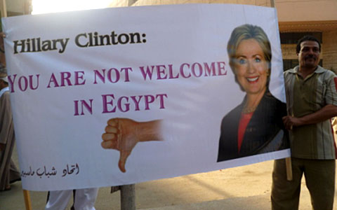 Recent protests in Cairo against the US