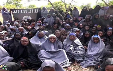 Assembled in a ‘classroom’, the girls recite from the Qur’an