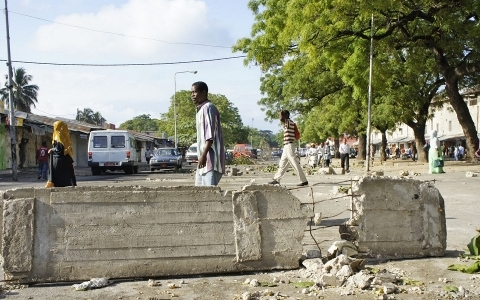 A policeman was killed in the October 2012 riot led by Uamsho. Photo: IRIN A policeman was killed in the October 2012 riot led by Uamsho. Photo: IRIN