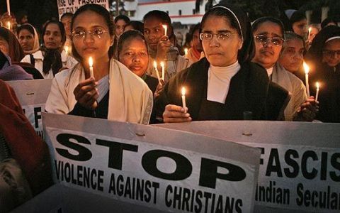 Protesters at a rally in 2010