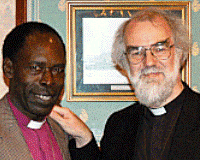 Rt Revd Benjamin Ojwang with the Archbishop of Canterbury during the UK churches’ ‘Break the Silence’ campaign. Photo: Jenny Taylor