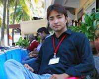 A young delegate at the All India Congress of the Church in Mission, Secunderabad.