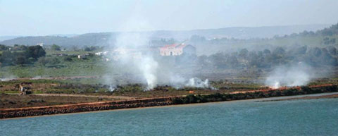 Wetland destruction on the Algarve.  Photo A Rocha